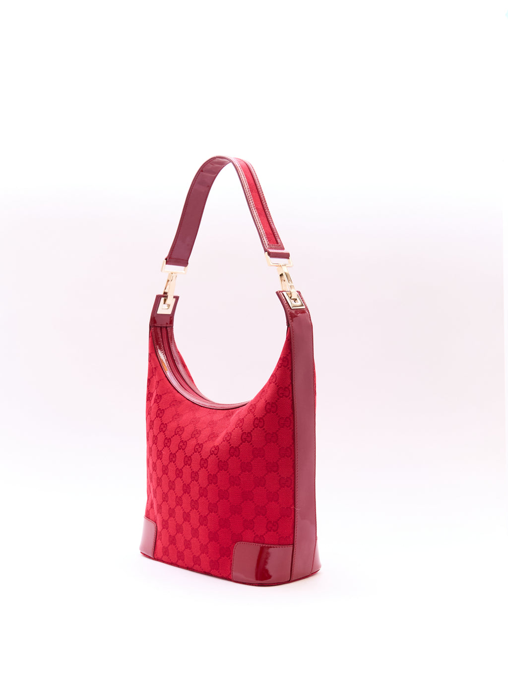 Gucci Red Monogram Sholder Bag