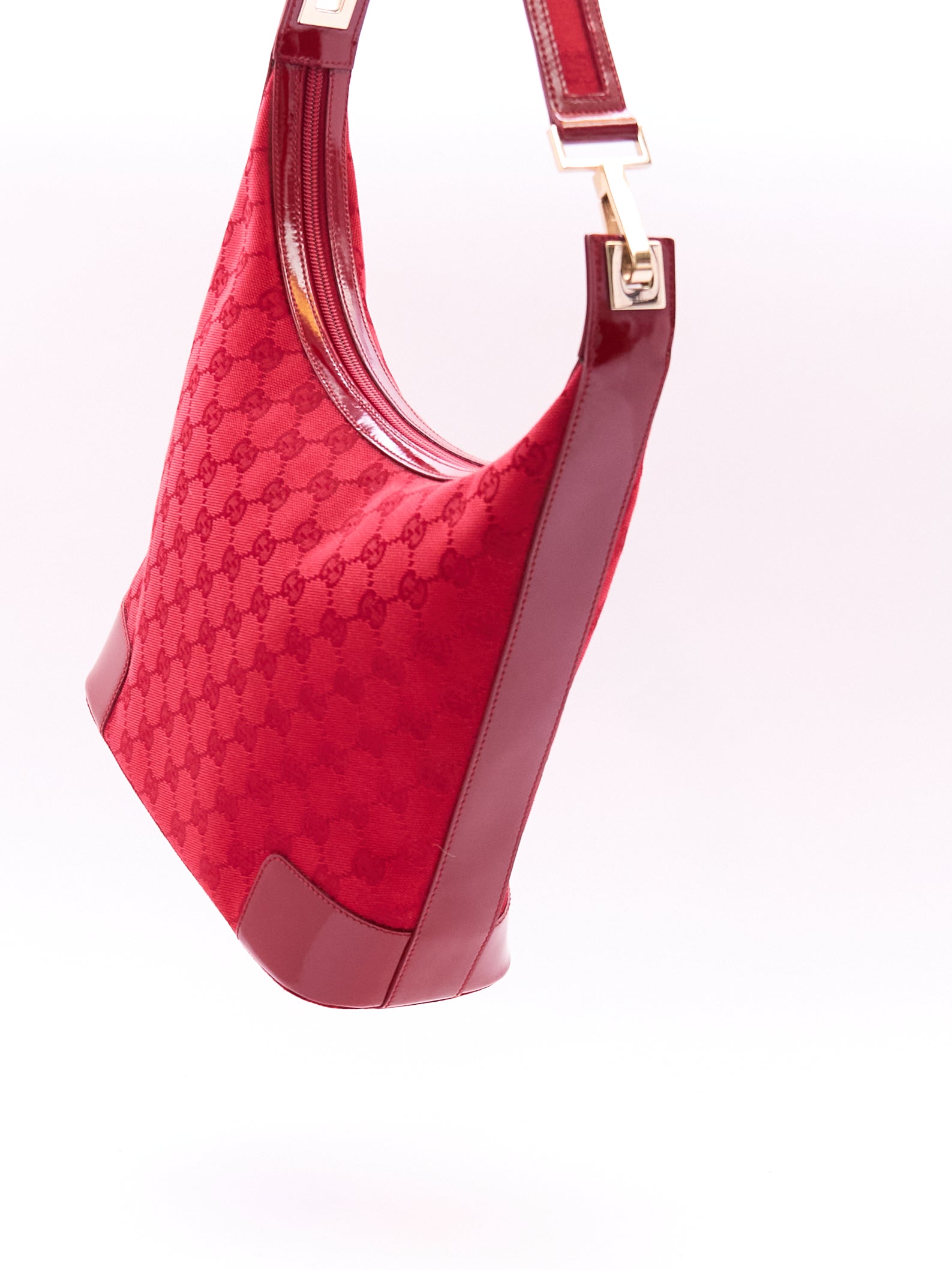 Gucci Red Monogram Sholder Bag