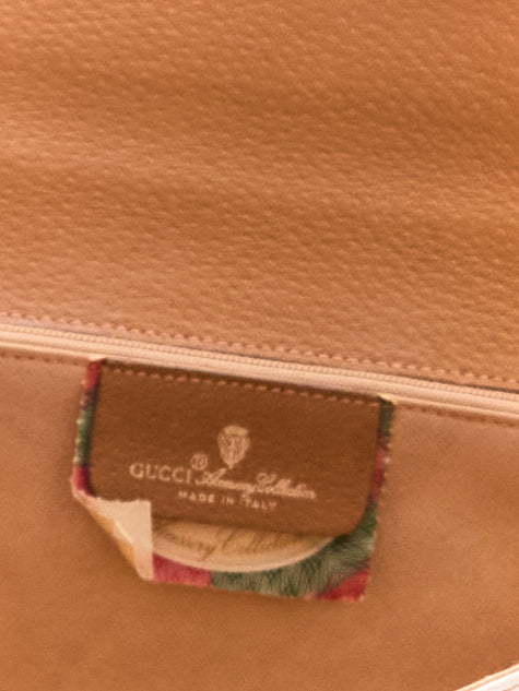 90's Gucci White Momogram Clutch