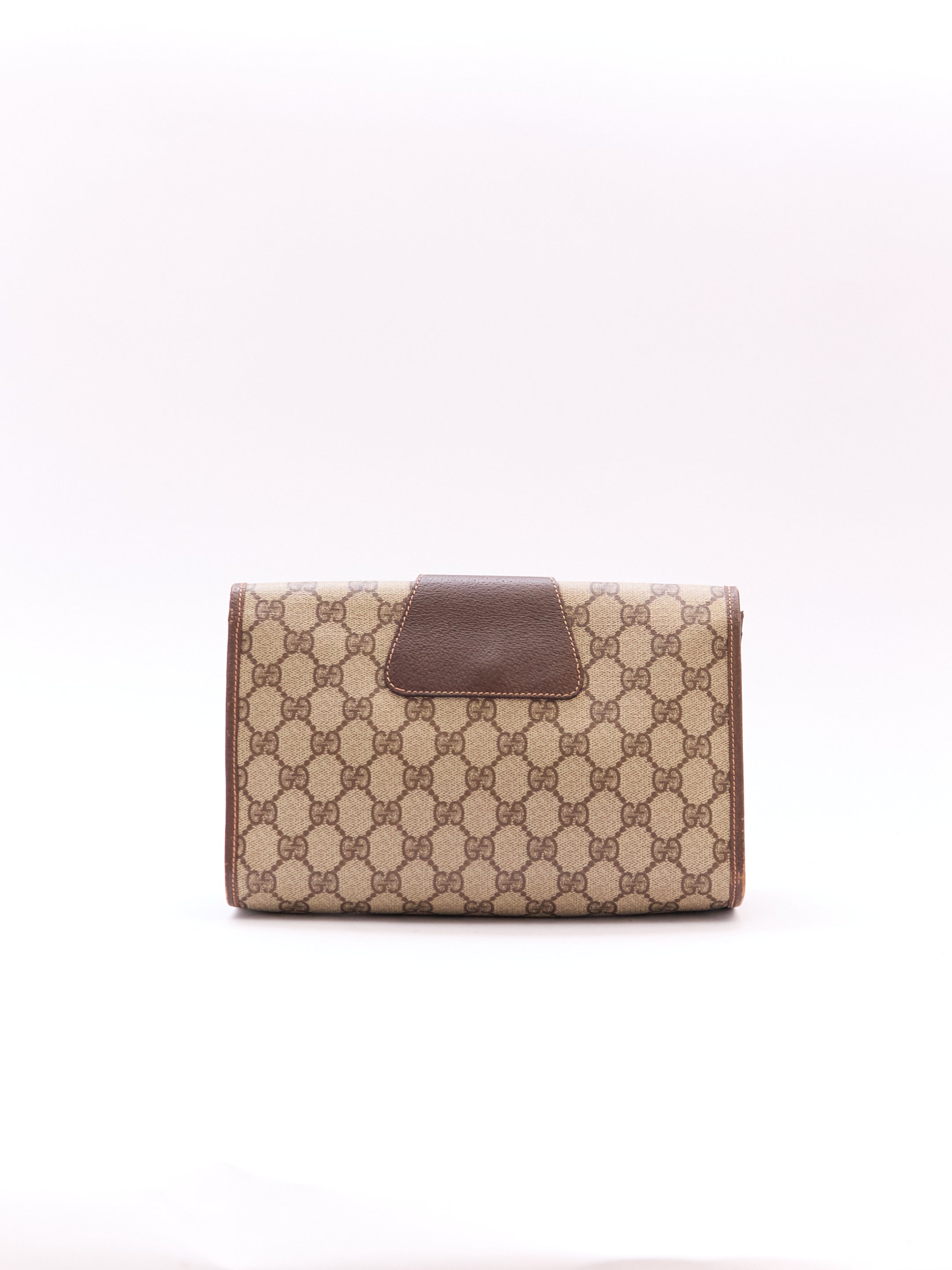 90's Gucci Brown Monomgram GG Clutch