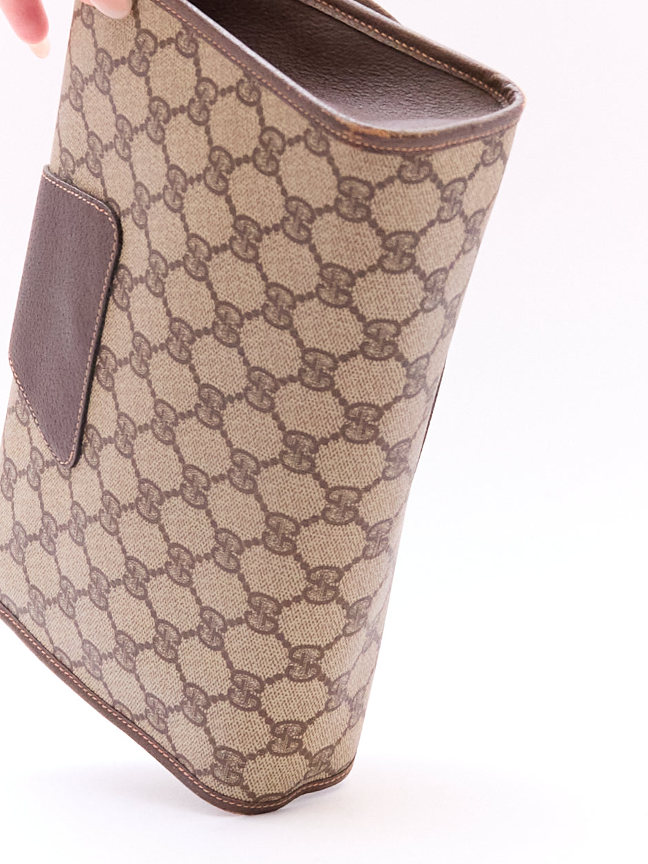 90's Gucci Brown Monomgram GG Clutch
