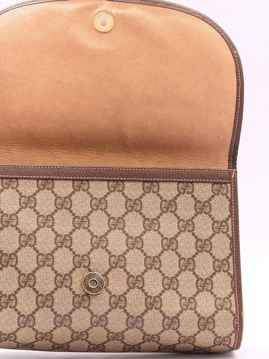 90's Gucci Brown Monomgram GG Clutch