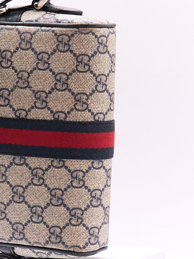 90's Gucci Navy Monogram Crossbody