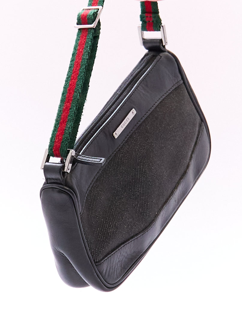 Gucci Black Sherry Canvas Pouch