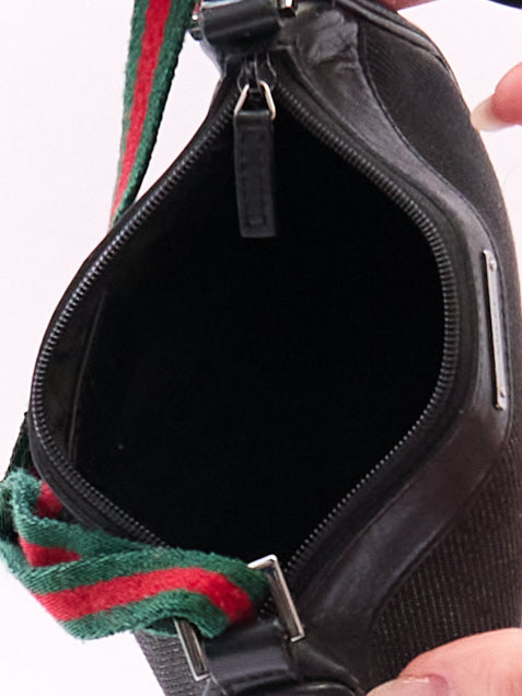 Gucci Black Sherry Canvas Pouch