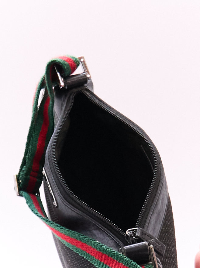Gucci Black Sherry Canvas Pouch