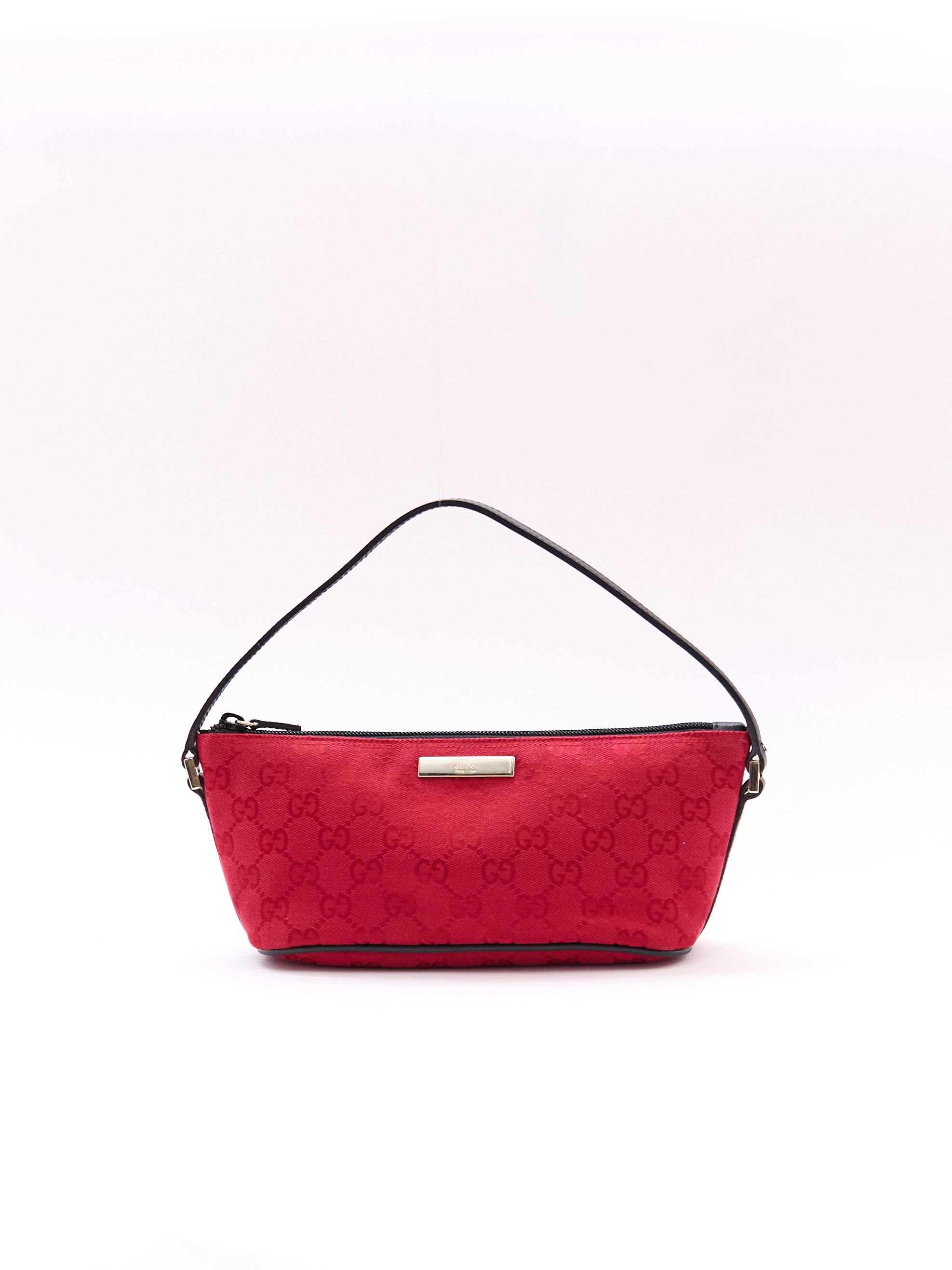 Gucci Red GG Monogram Pochette
