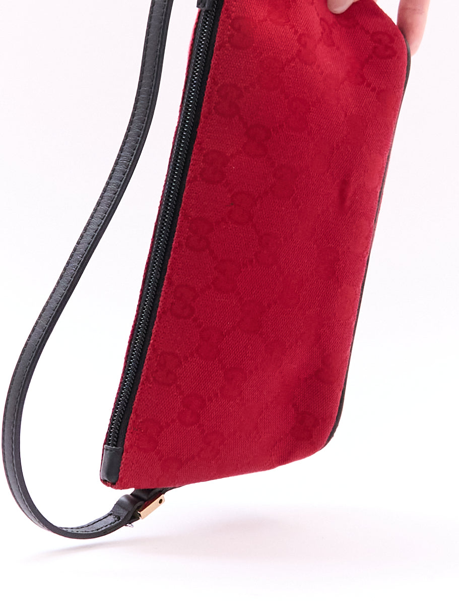 Gucci Red GG Monogram Pochette