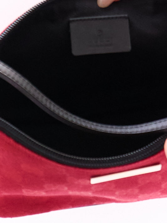 Gucci Red GG Monogram Pochette