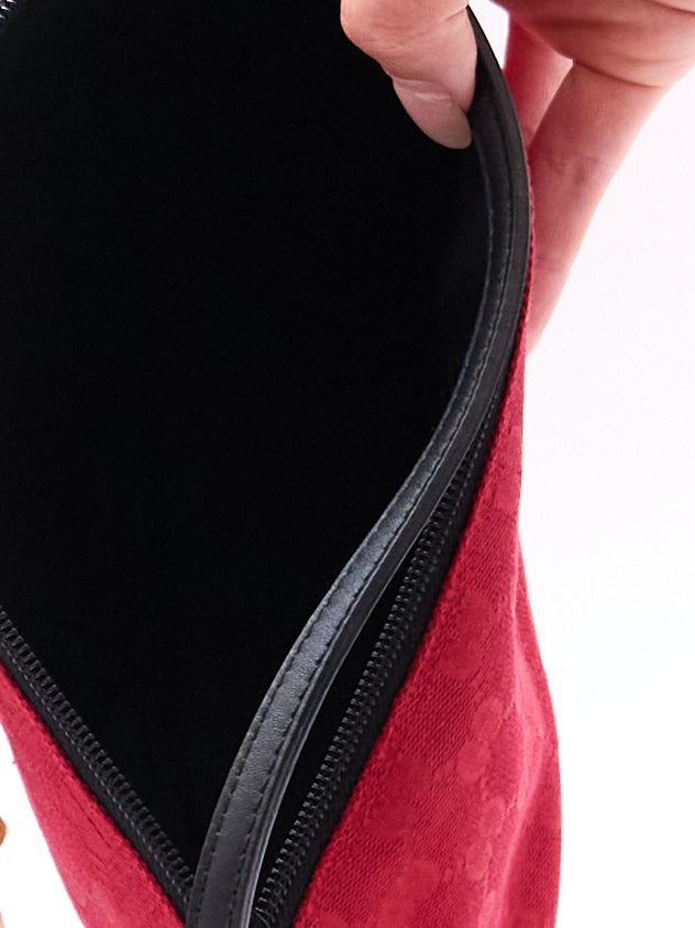 Gucci Red GG Monogram Pochette