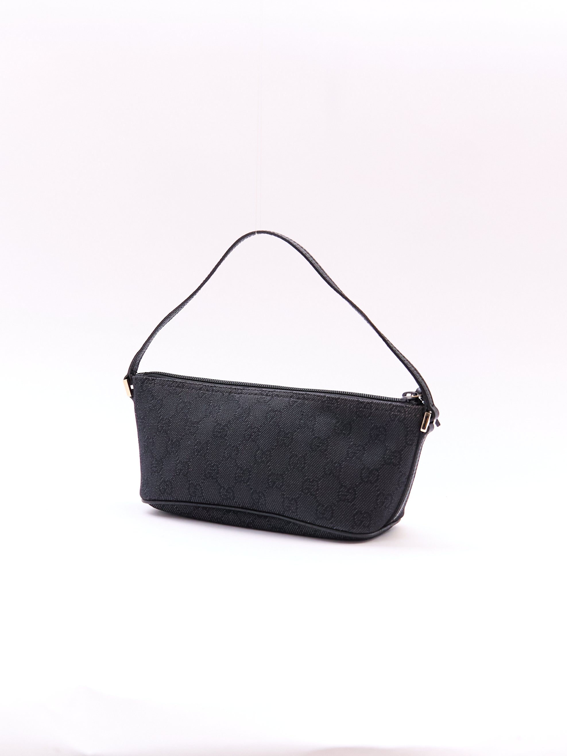 Gucci Black Monogram Pochette