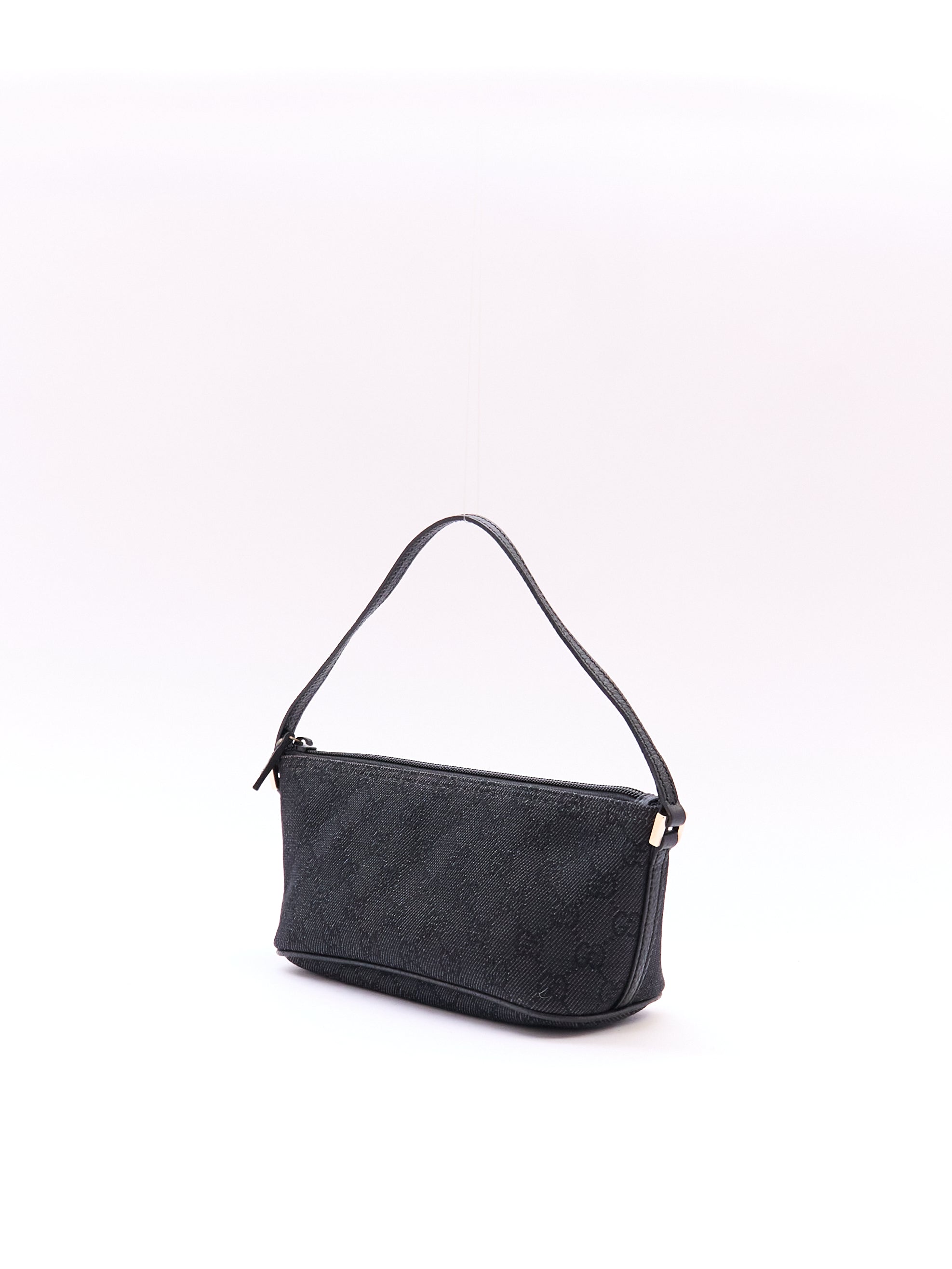 Gucci Black Monogram Pochette