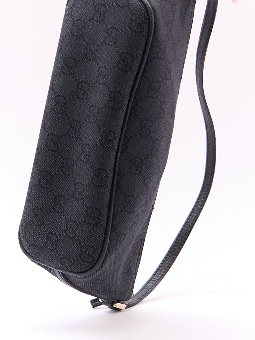 Gucci Black Monogram Pochette