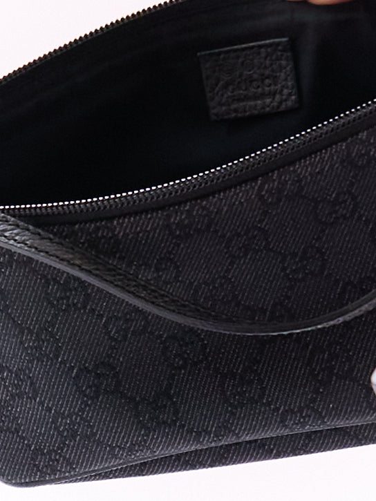Gucci Black Monogram Pochette