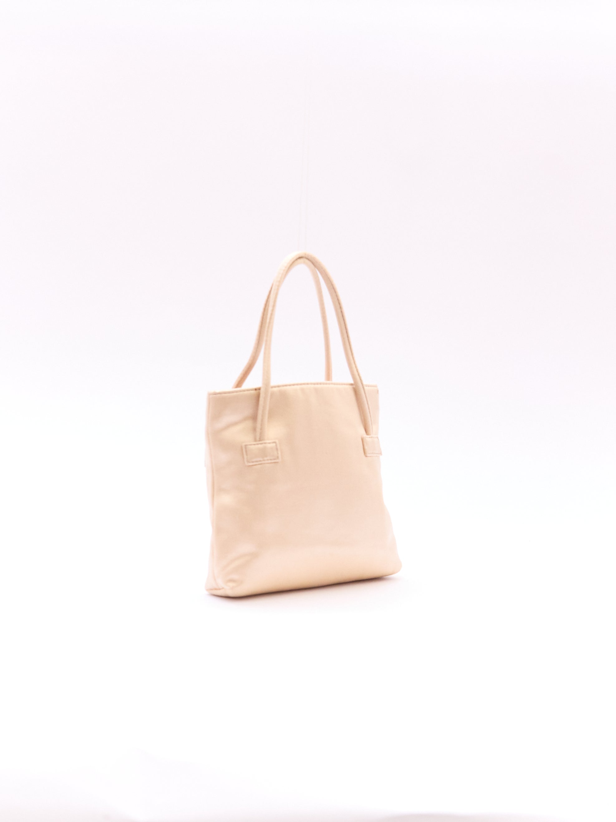 Gucci GG Beige Satin Mini Hand Bag