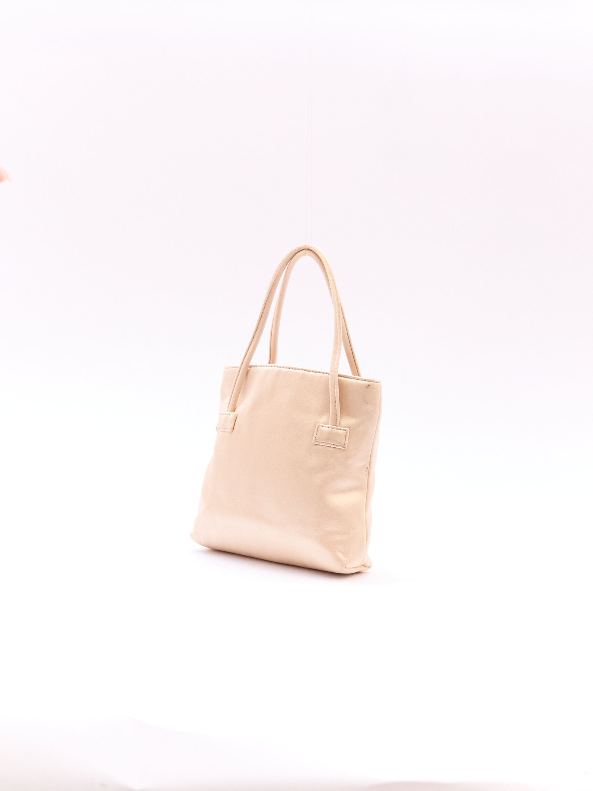 Gucci GG Beige Satin Mini Hand Bag