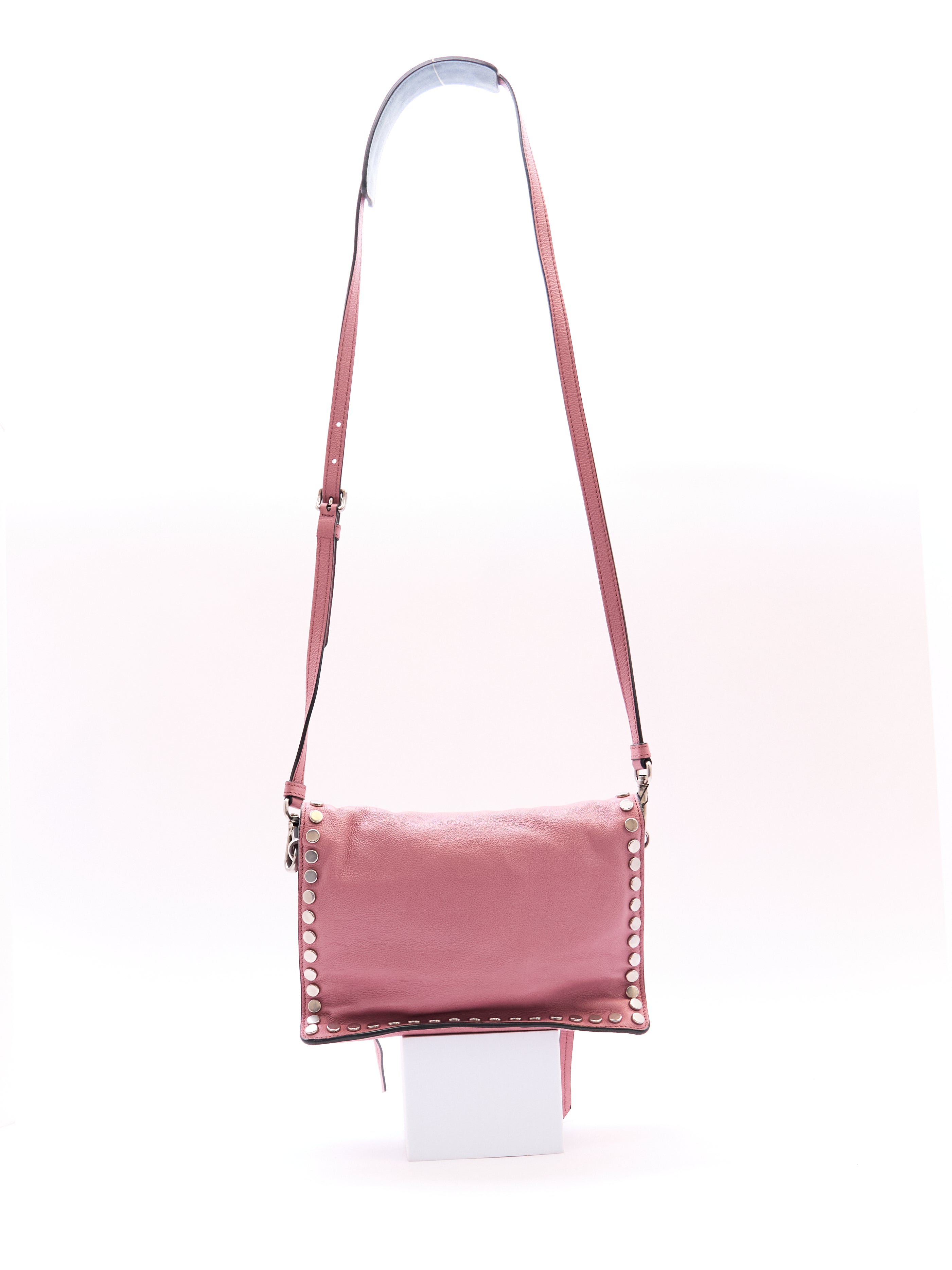 Prada Pink Studded Crossbody Bag