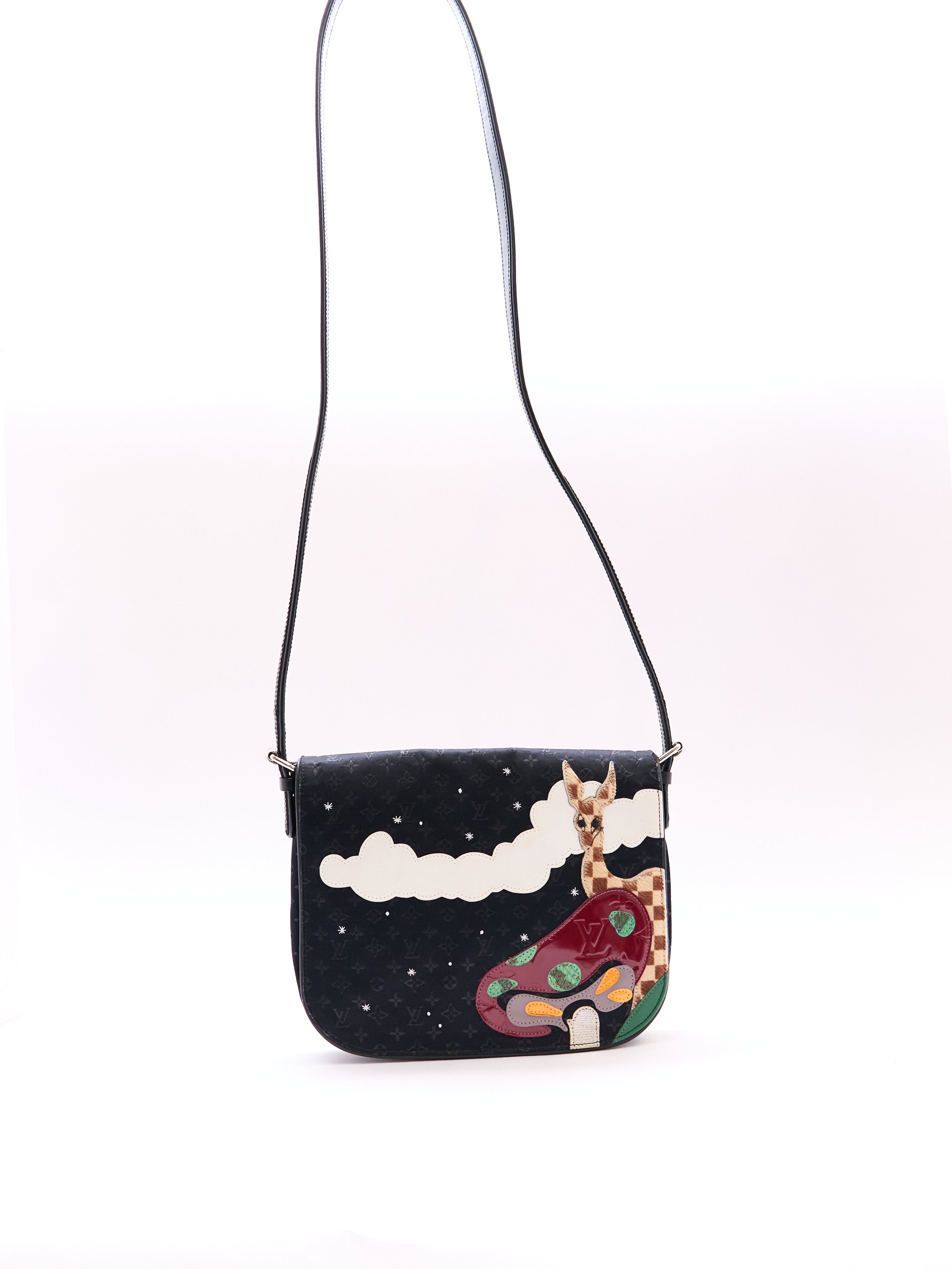 Louis Vuitton Black Monogram Patchwork Conte De Fees Musette Crossbody