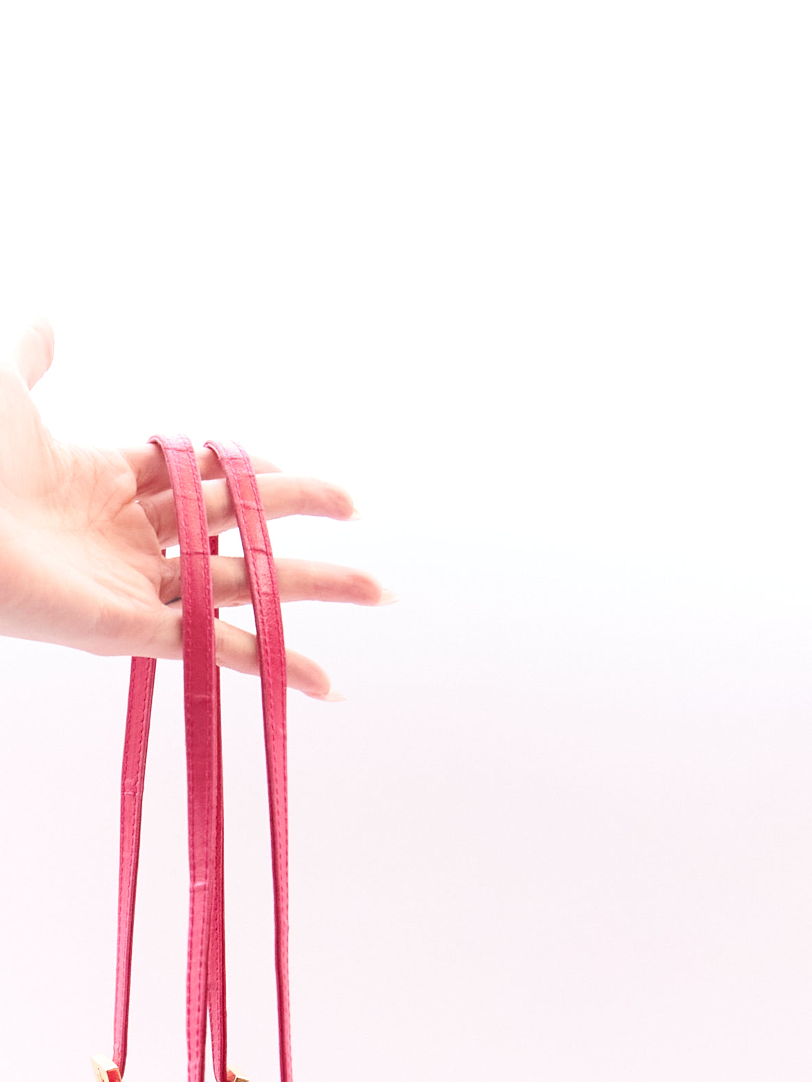 Fendi Pink Suede Logo Tote