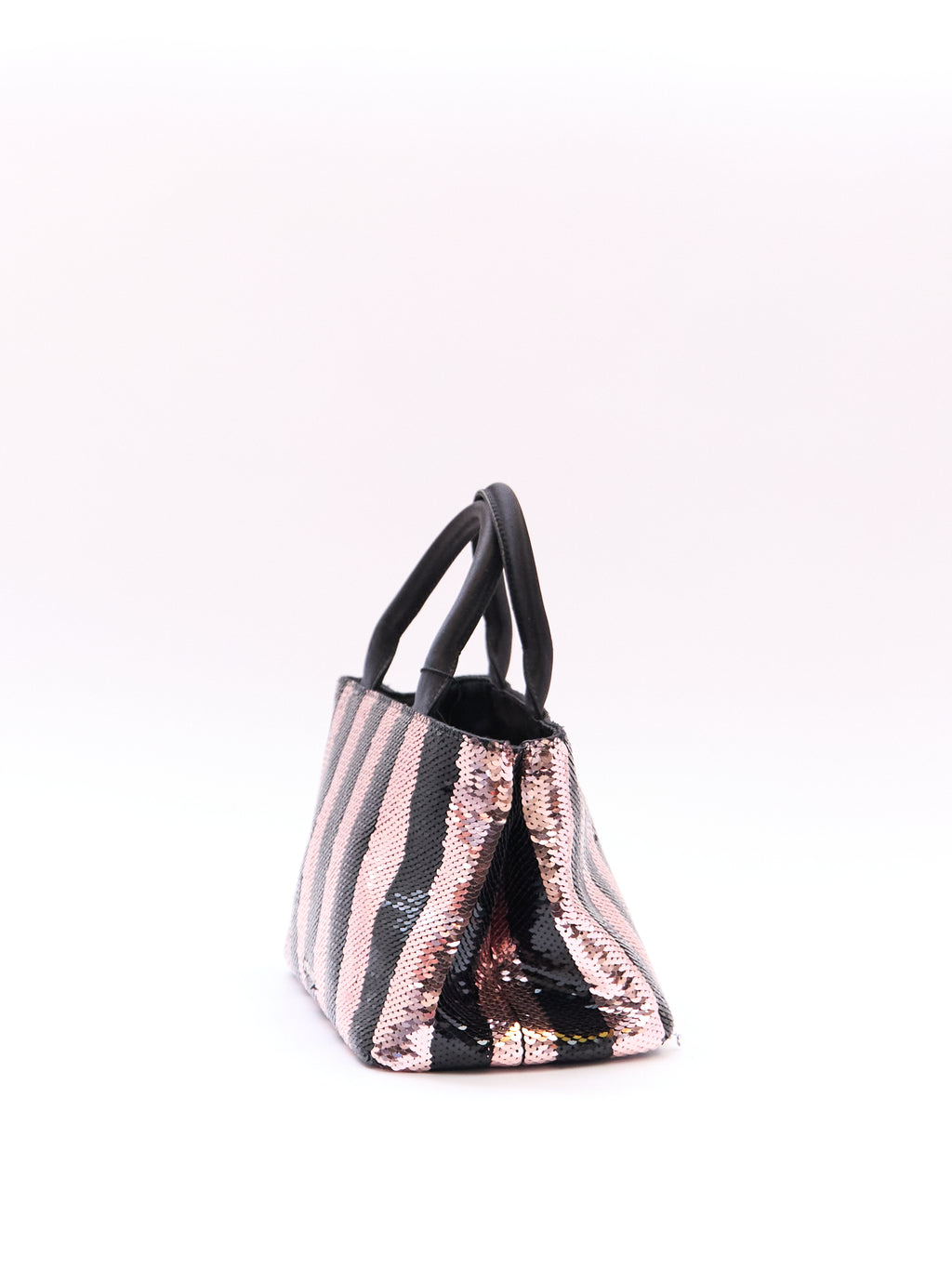 Prada Sequin Canapa Mini Tote with Crossbody