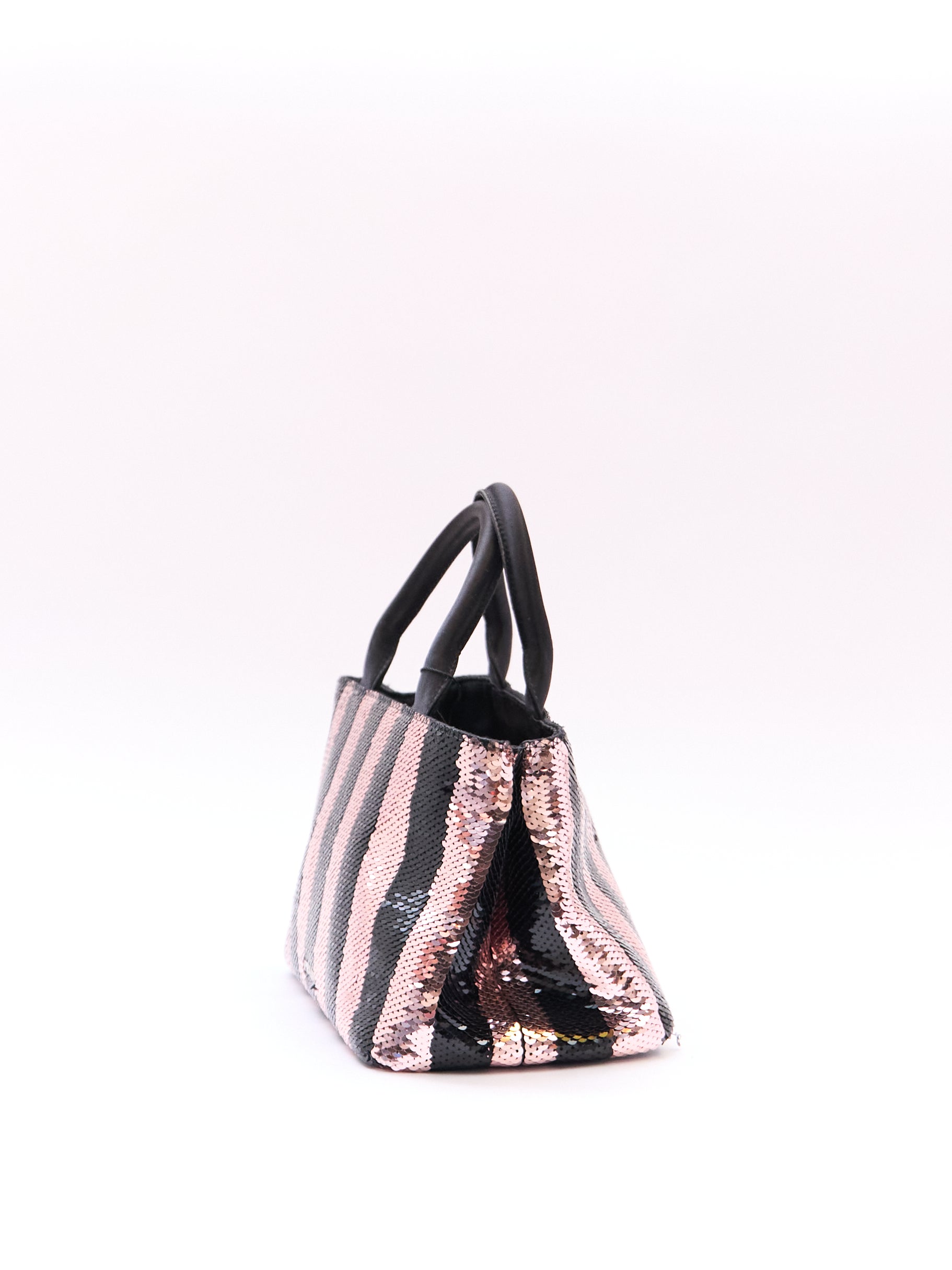 Prada Sequin Canapa Mini Tote with Crossbody