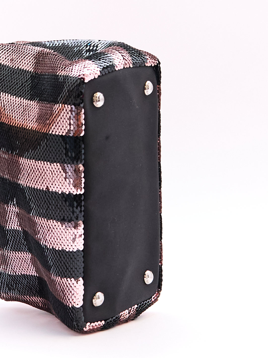 Prada Sequin Canapa Mini Tote with Crossbody