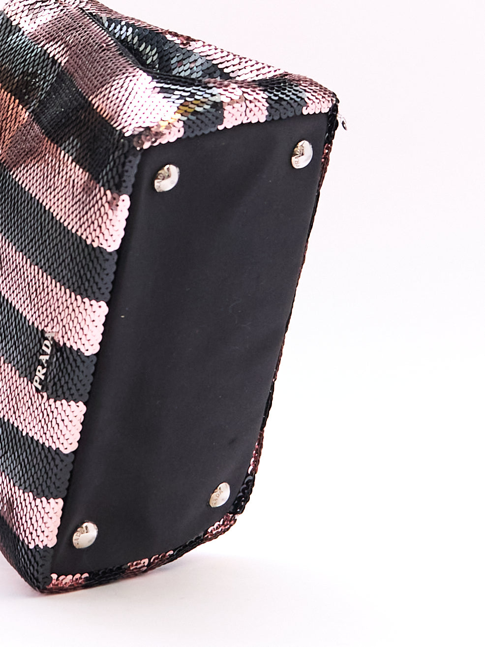 Prada Sequin Canapa Mini Tote with Crossbody