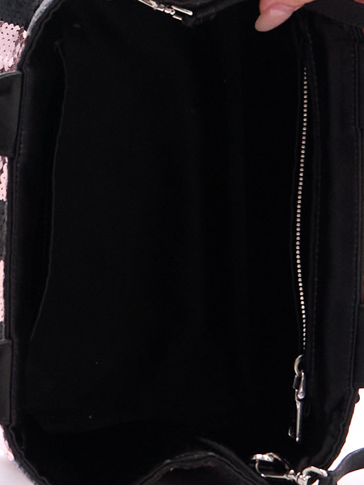 Prada Sequin Canapa Mini Tote with Crossbody