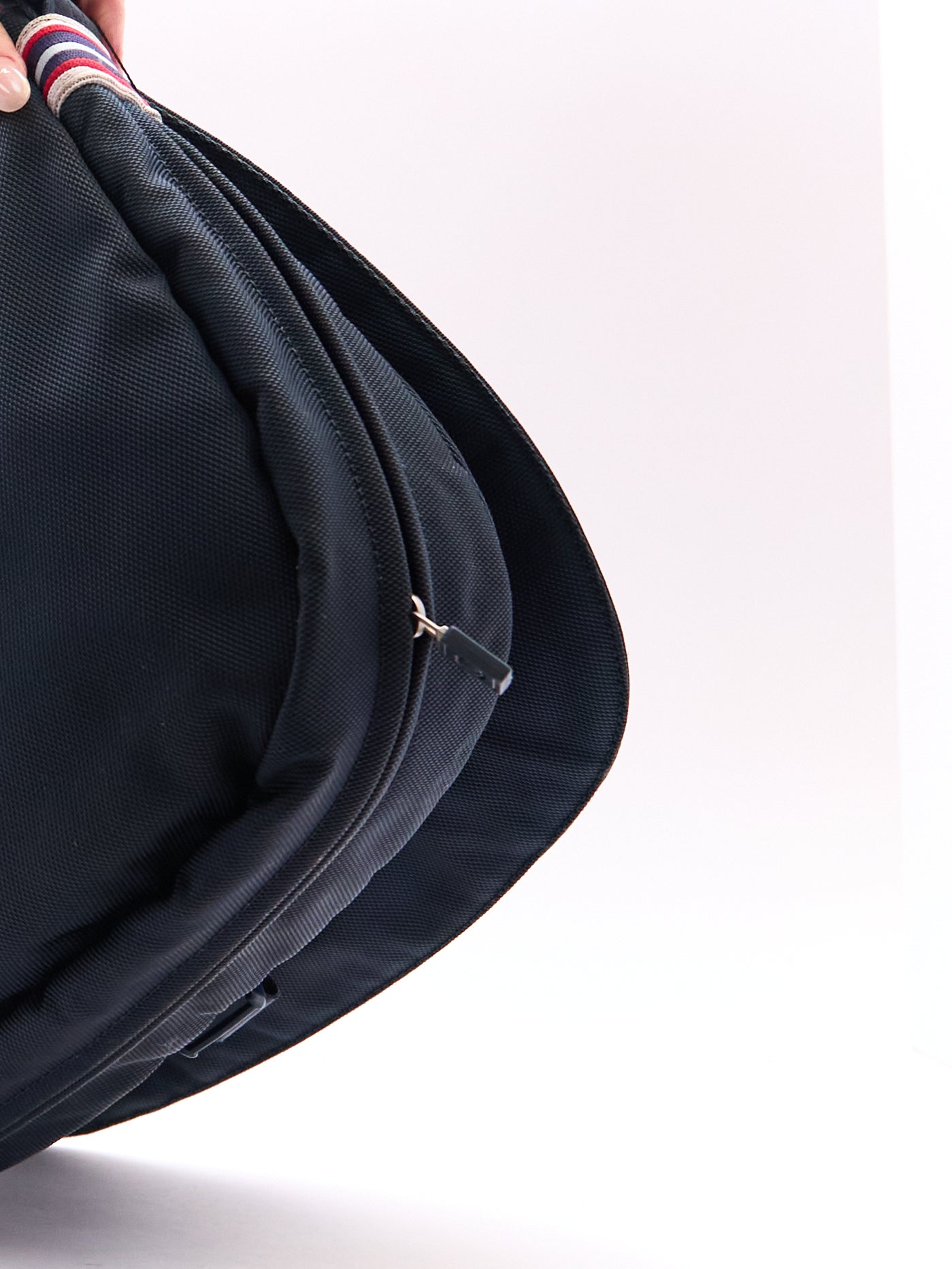 Chanel Navy White Logo Sport Crossbody