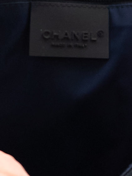 Chanel Navy White Logo Sport Crossbody