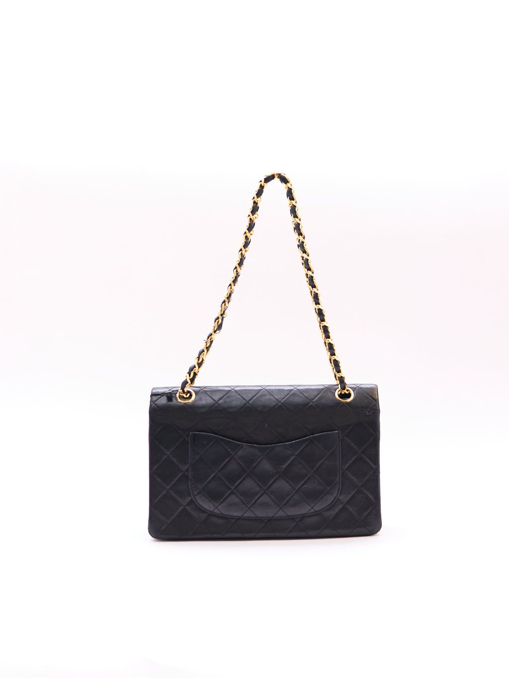 Chanel Black Classic Double Flap 25 Lambskin Shoulder Bag