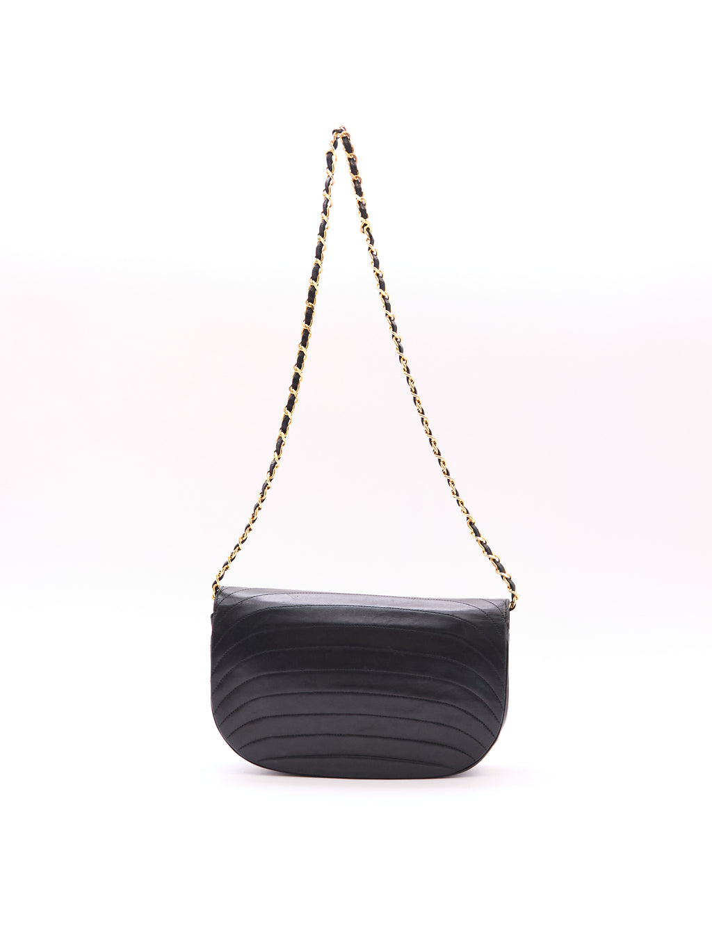 Chanel Half Moon Lambskin Shoulder Bag