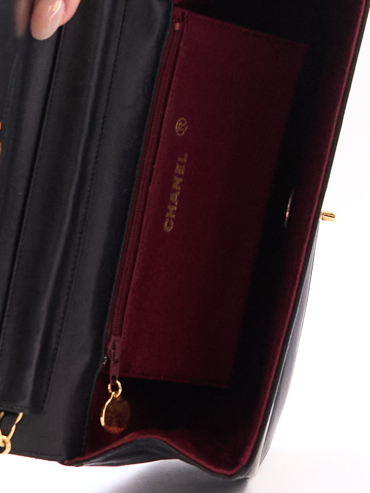 Chanel Half Moon Lambskin Shoulder Bag