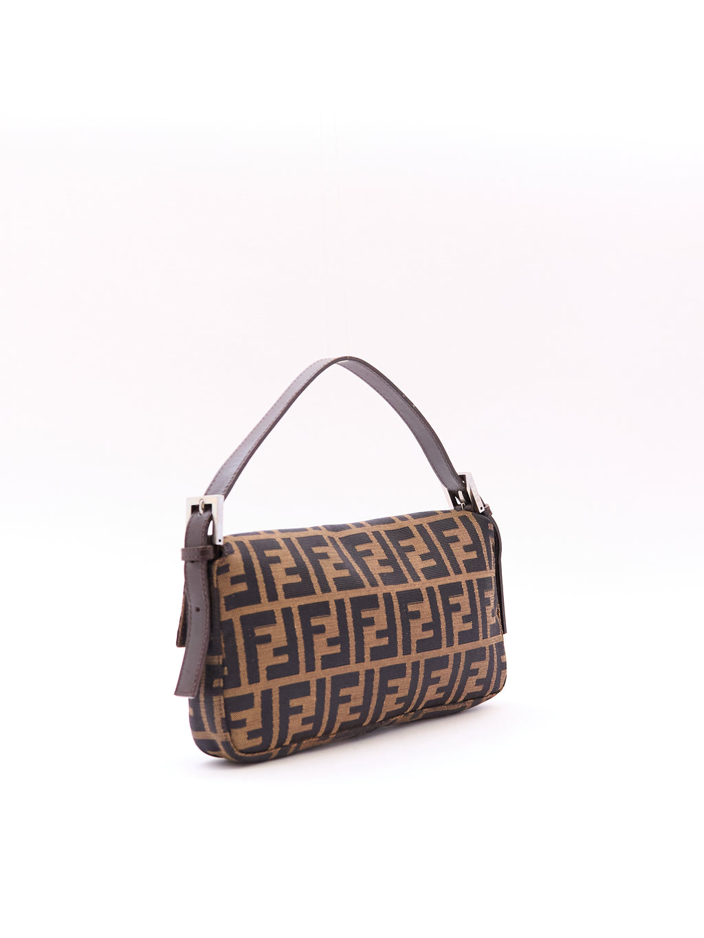Fendi Brown  Zucca Monogram Baguette