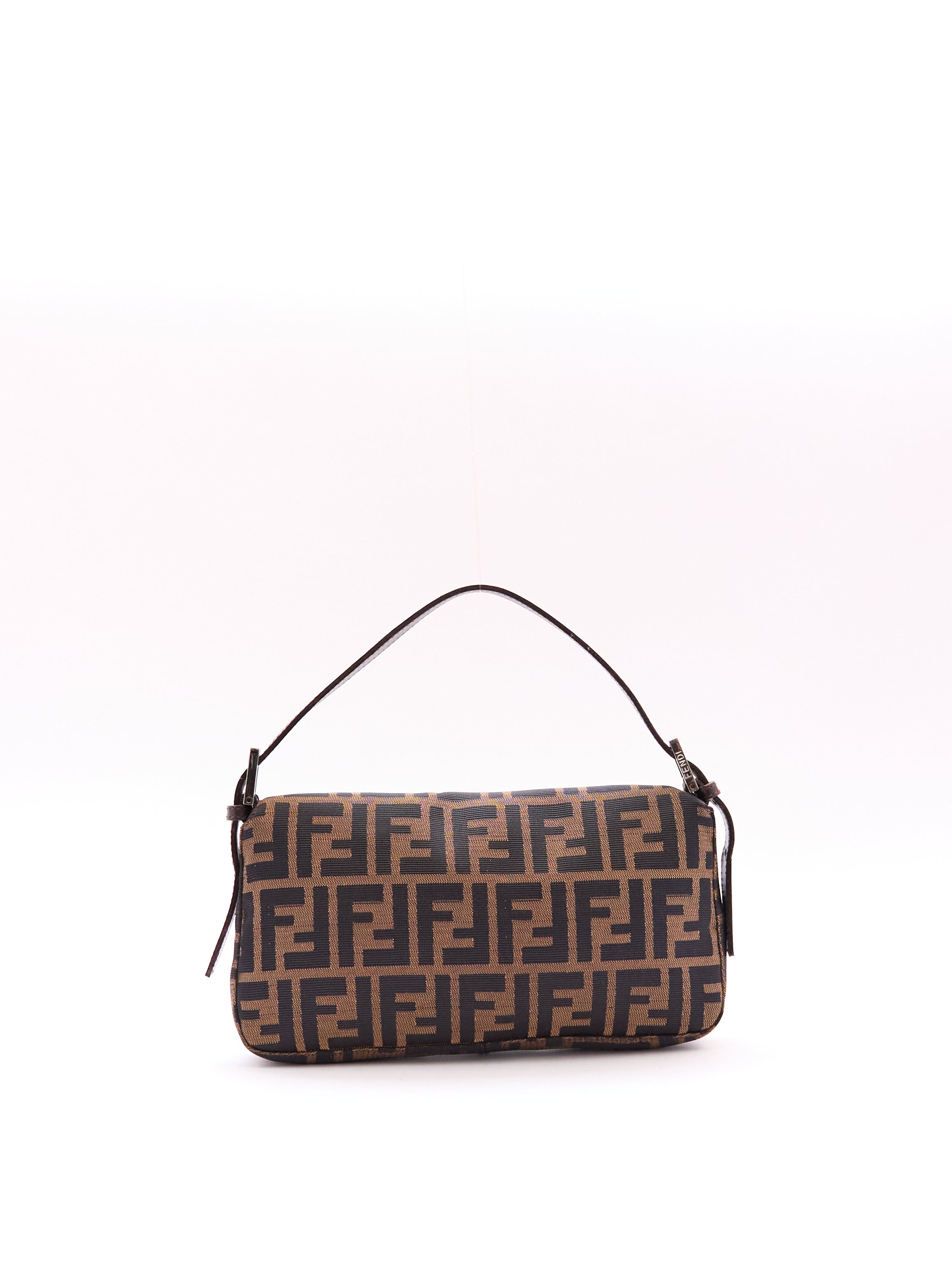 Fendi Brown  Zucca Monogram Baguette