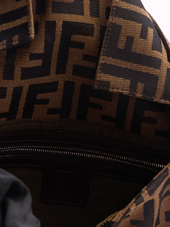 Fendi Brown  Zucca Monogram Baguette