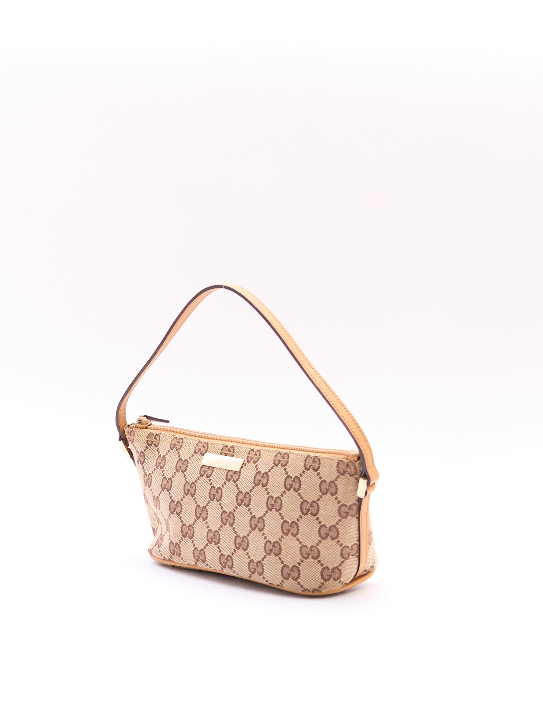 Gucci Beige Monogram Pochette