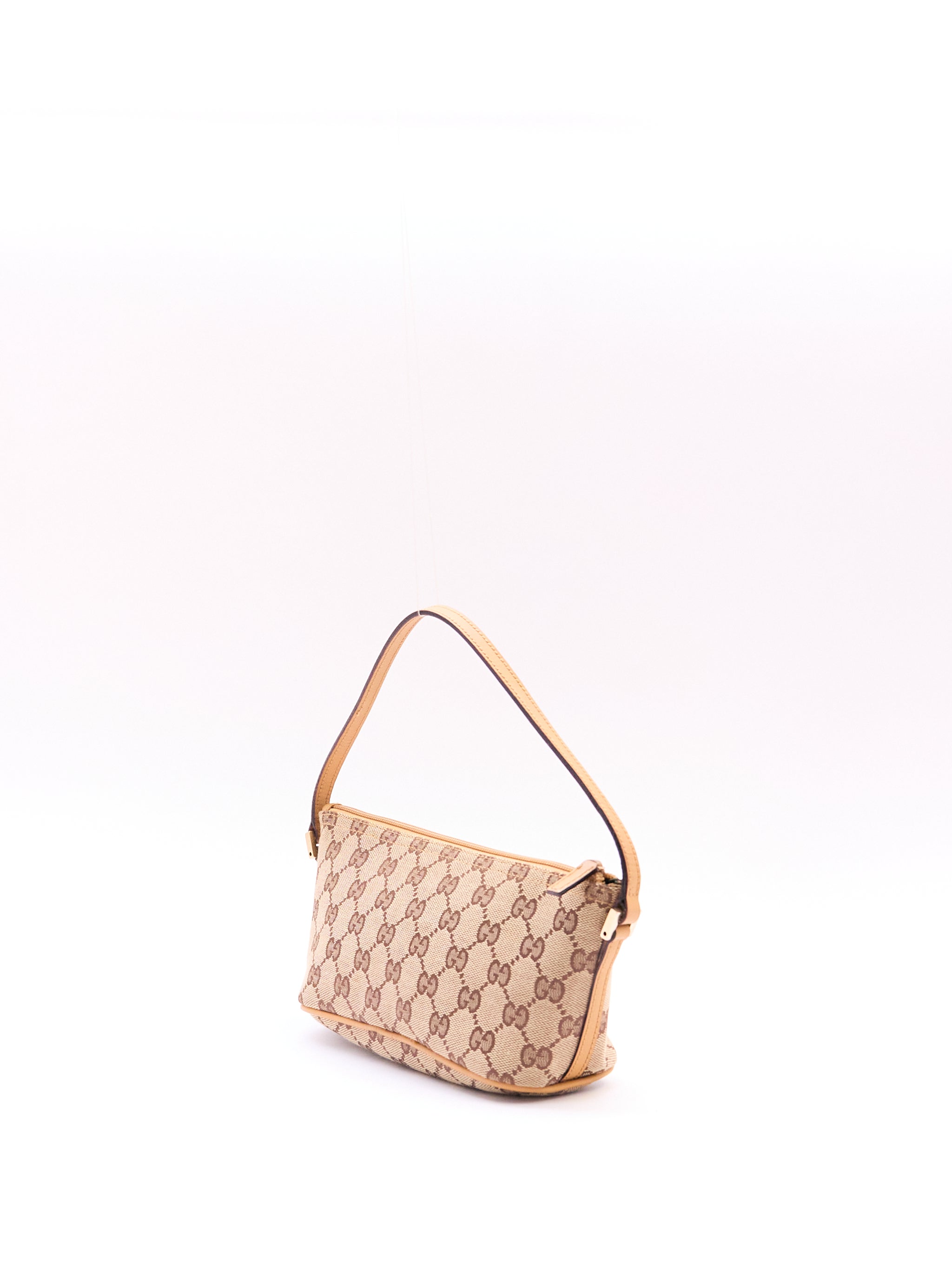 Gucci Beige Monogram Pochette