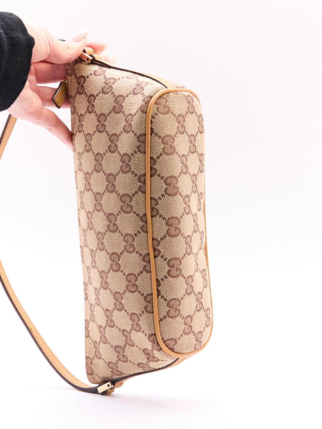 Gucci Beige Monogram Pochette