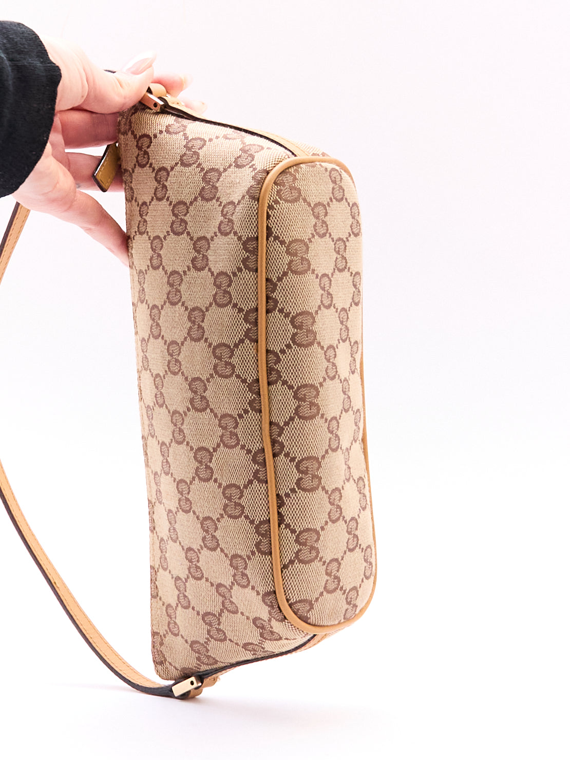 Gucci Beige Monogram Pochette