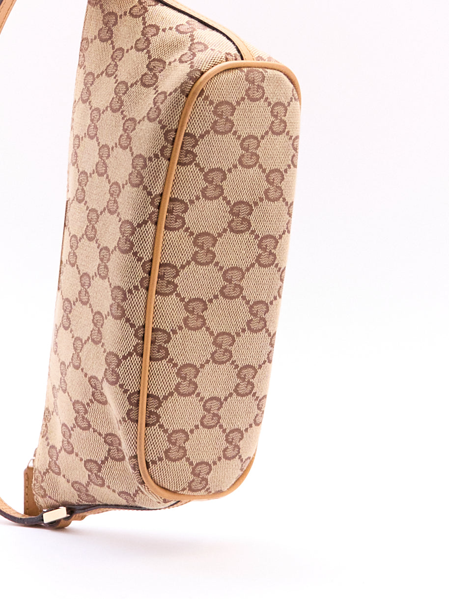Gucci Beige Monogram Pochette