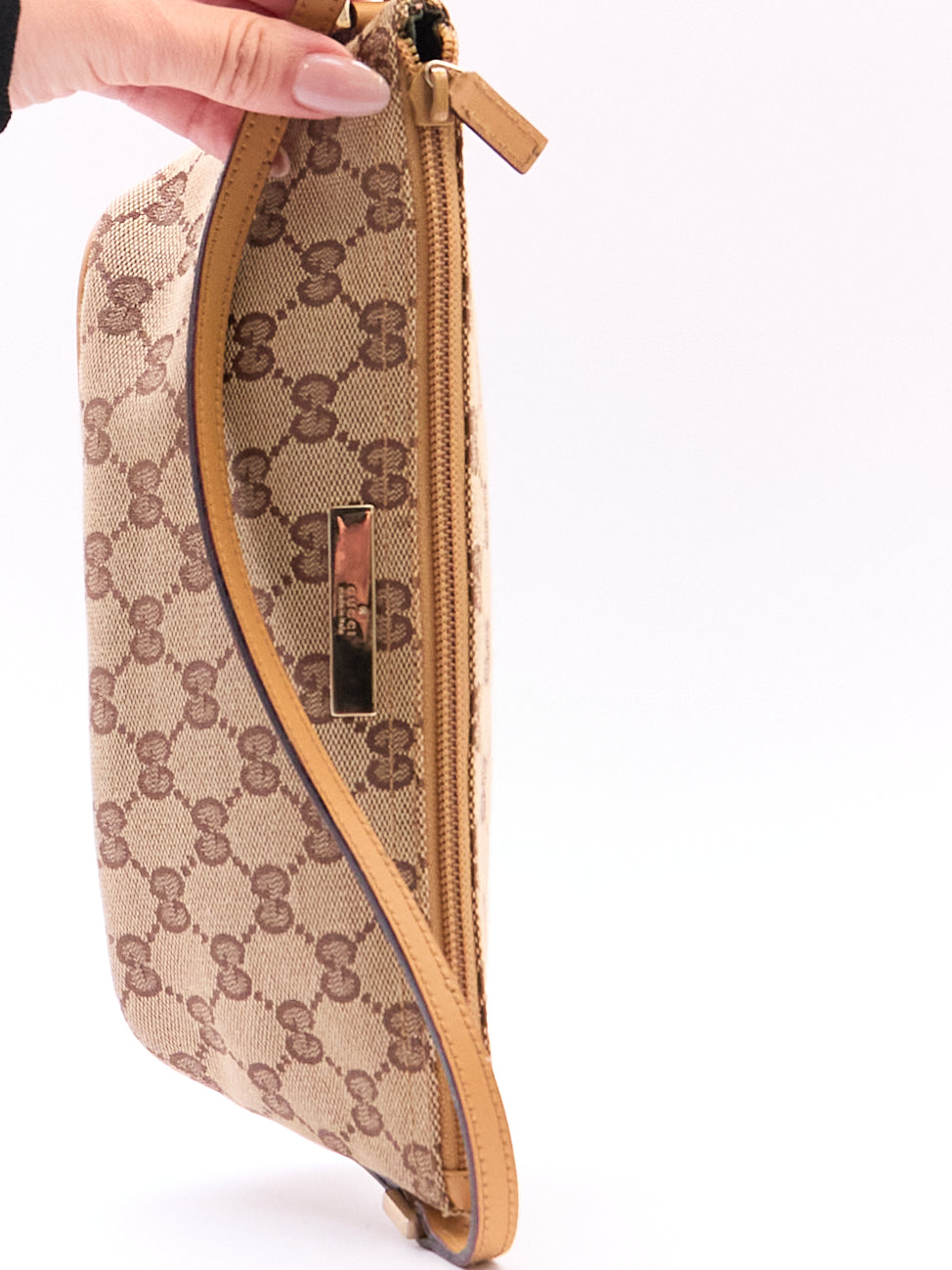 Gucci Beige Monogram Pochette
