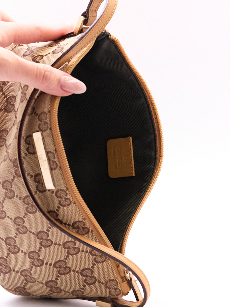 Gucci Beige Monogram Pochette