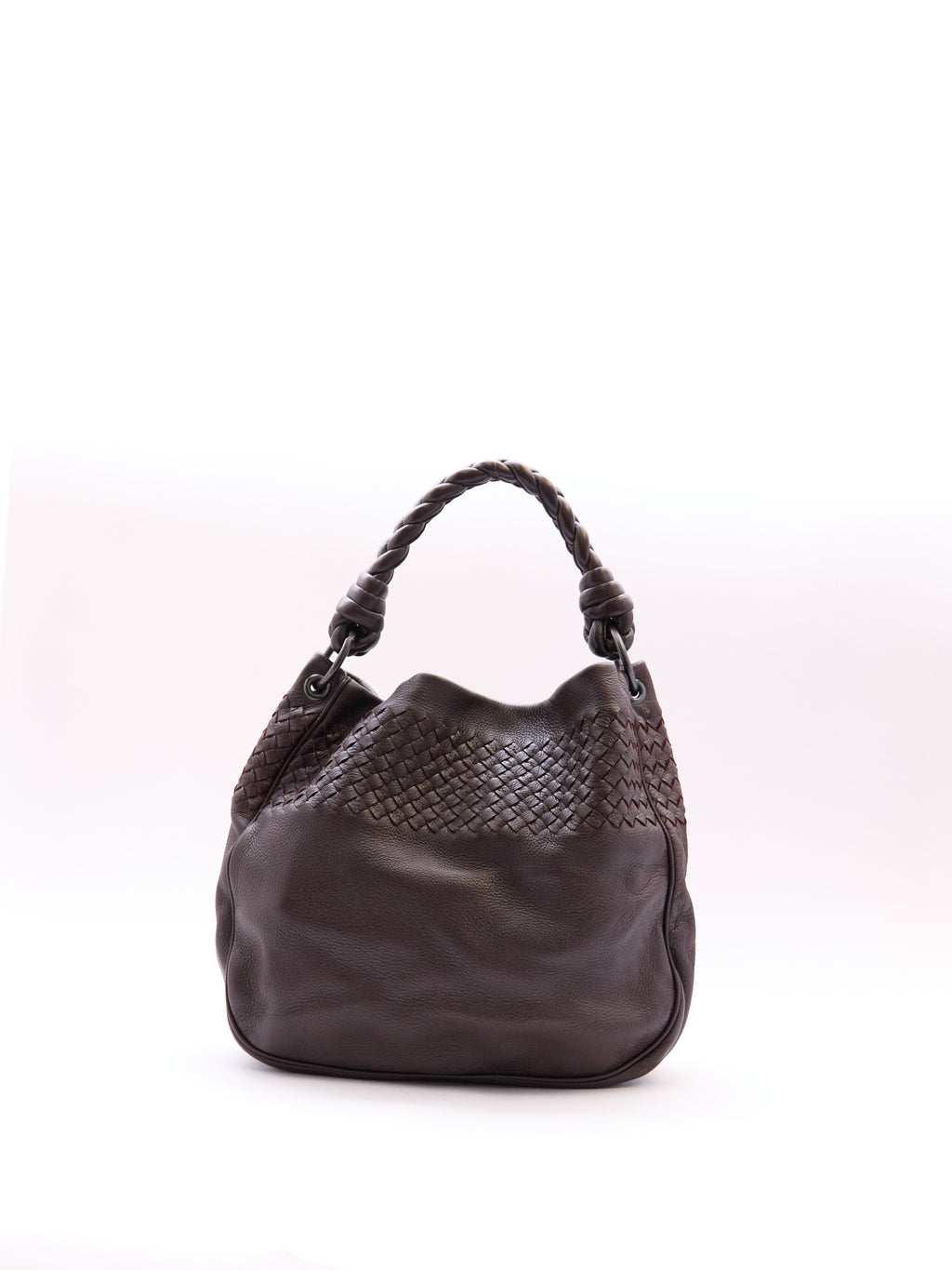 Bottega Veneta Brown Intrecciato Leather Shoulder Bag