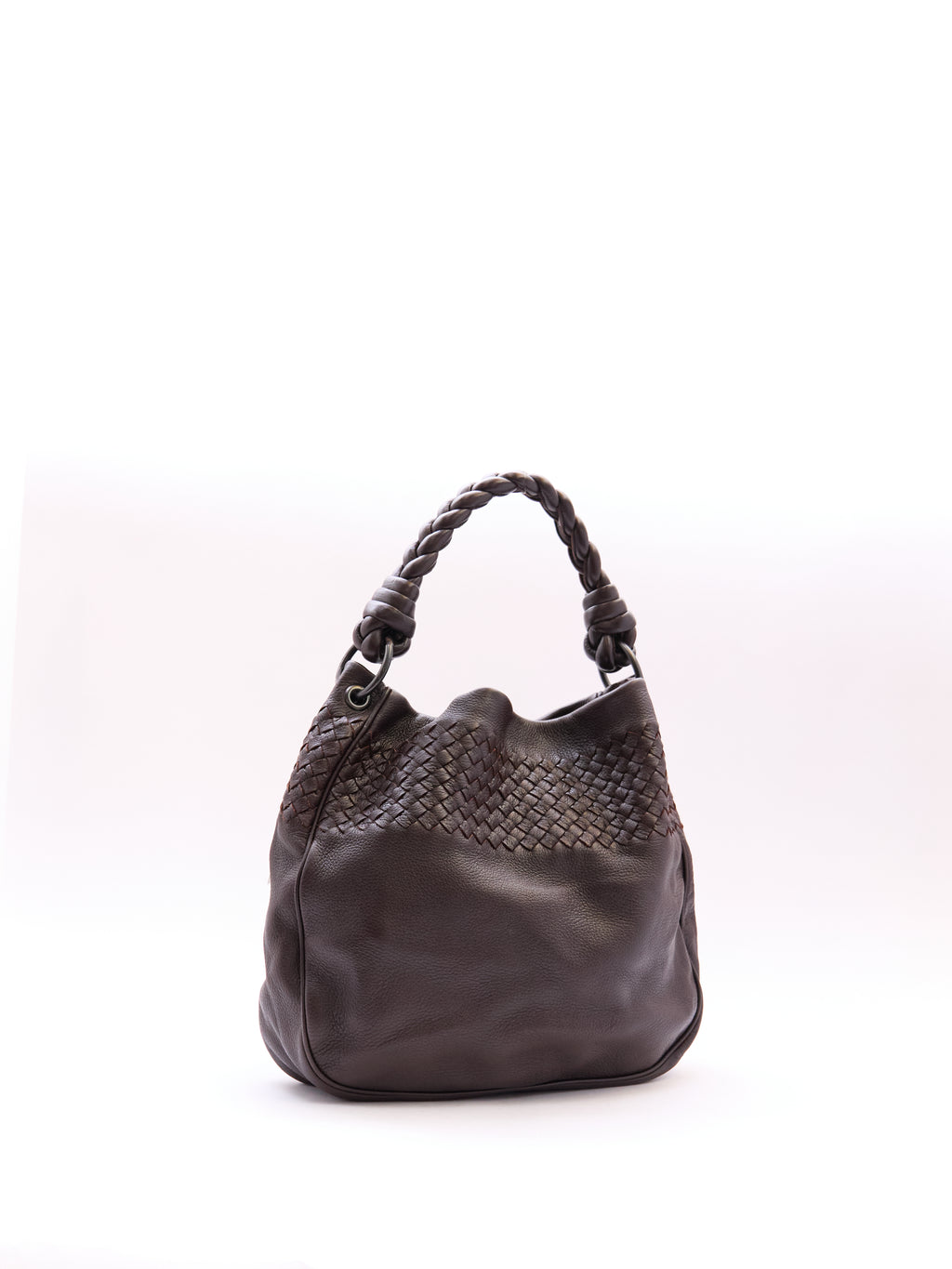Bottega Veneta Brown Intrecciato Leather Shoulder Bag