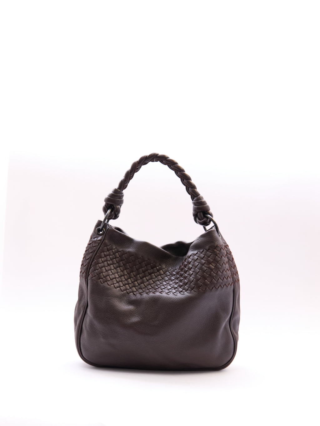 Bottega Veneta Brown Intrecciato Leather Shoulder Bag
