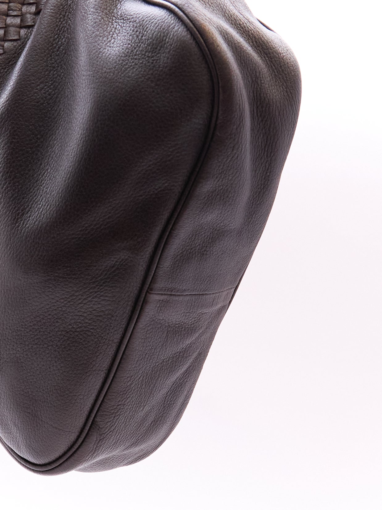 Bottega Veneta Brown Intrecciato Leather Shoulder Bag