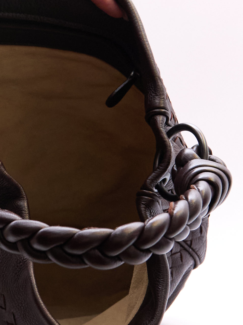 Bottega Veneta Brown Intrecciato Leather Shoulder Bag