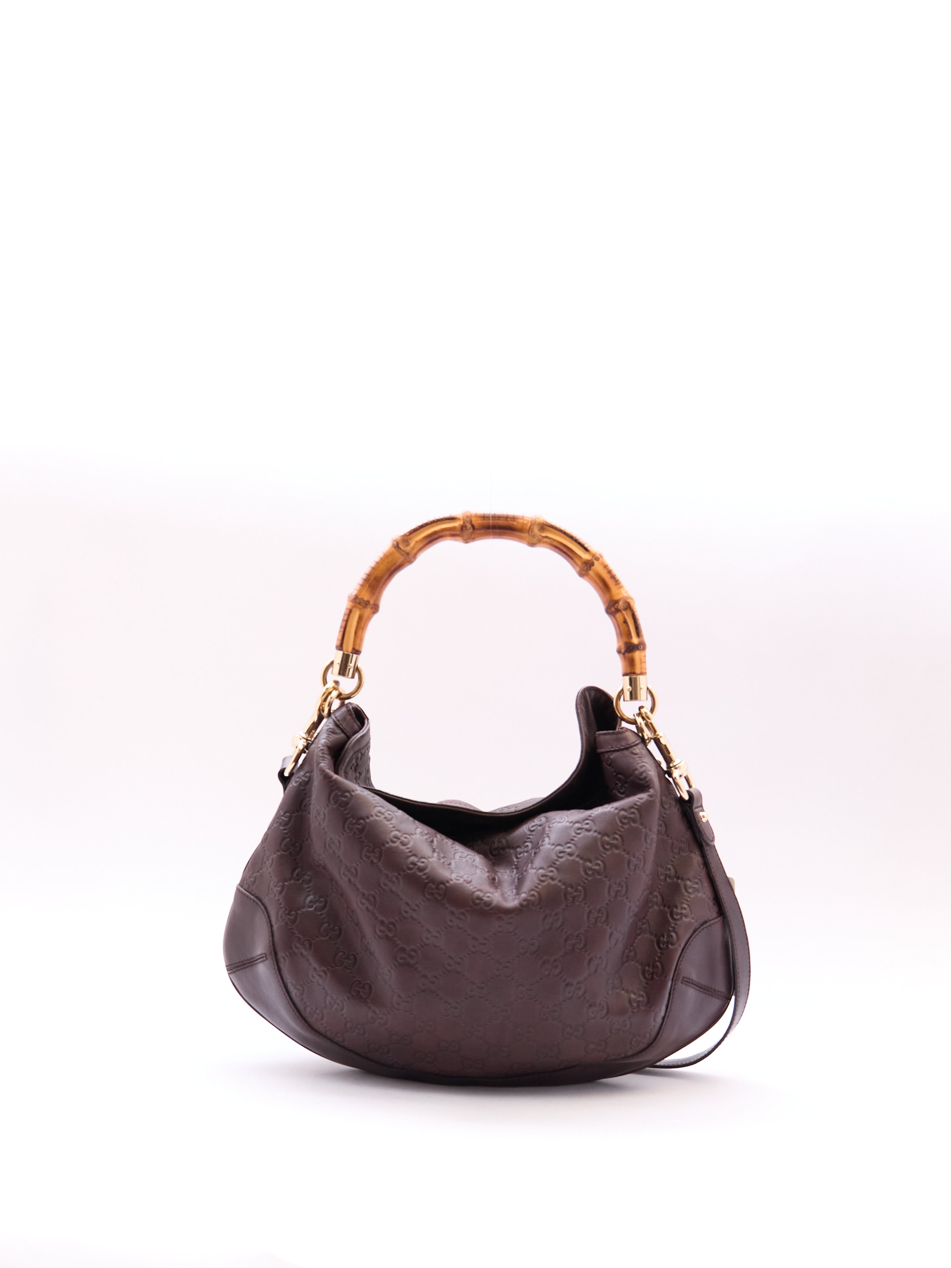Gucci Guccissima Bamboo Handle Bag