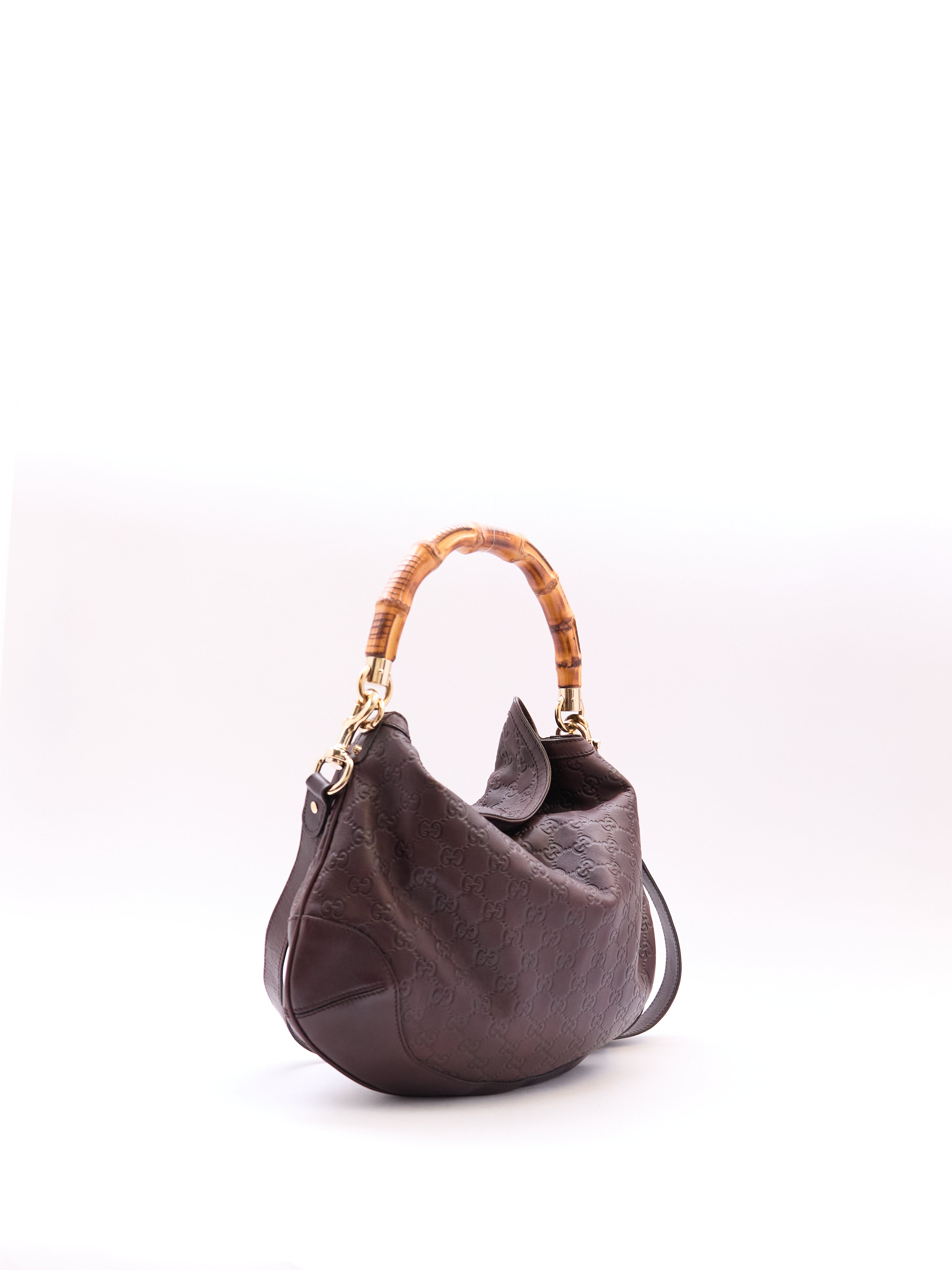 Gucci Guccissima Bamboo Handle Bag
